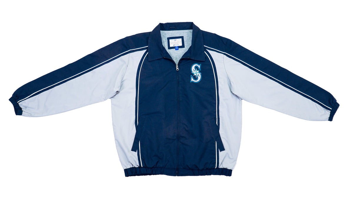 MLB - Seattle Mariners Windbreaker 1990s Large Vintage Retro 