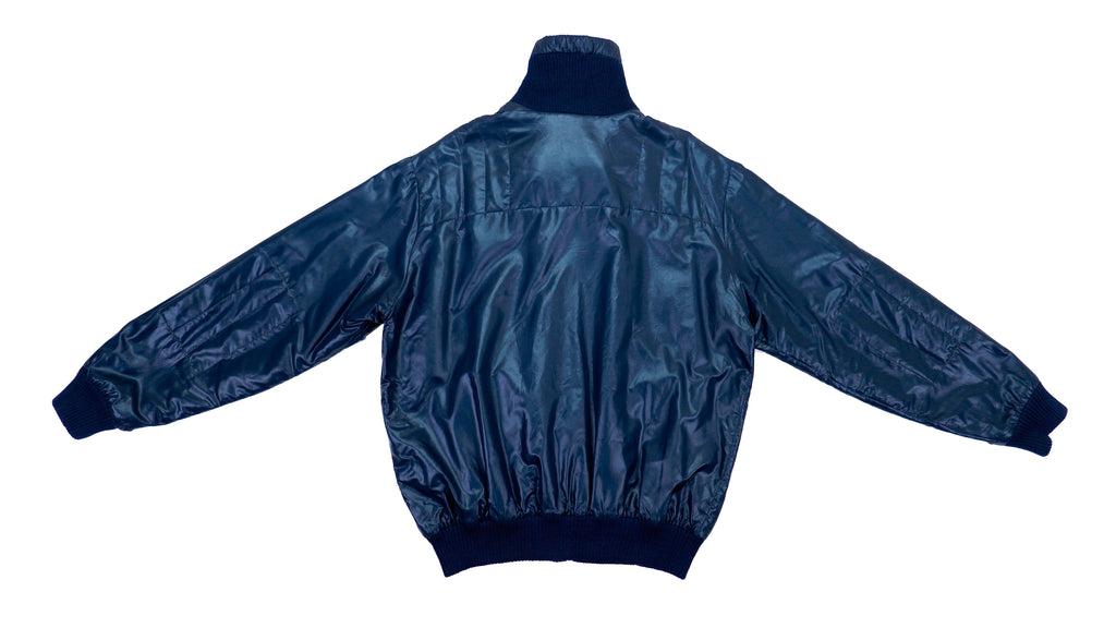 Lacoste - Navy Blue Jacket 1990s Large Vintage Retro 