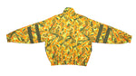 Ellesse - Green & Orange Patterned Logo Windbreaker 1990s X-Large Vintage Retro 