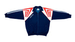 Adidas - Red and Blue Track Jacket 1990s Large Vintage Retro 