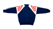 Adidas - Red and Blue Track Jacket 1990s Large Vintage Retro