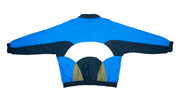 Ellesse - Blue, Dark Blue & White Colorblock Bomber Jacket 1990s X-Large Vintage Retro 