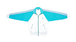 Kappa - Light Blue and White Taped Logo Track Jacket 1990s Small