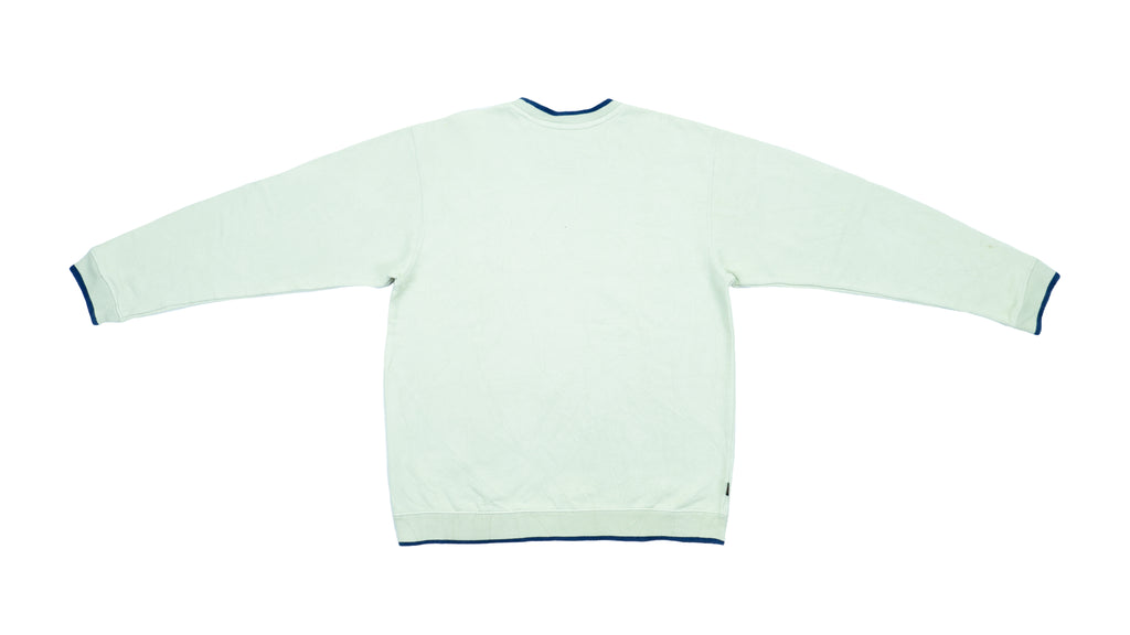 Nike - Beige Crew Neck Sweatshirt 1990s Medium Vintage Retro 