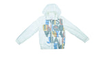 Vintage (Evisu) - White Printed See-Thru Jacket 1990s Small