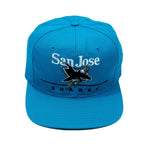 NHL - San Jose Sharks Snap Back Hat 1990s Adjustable Vintage Retro