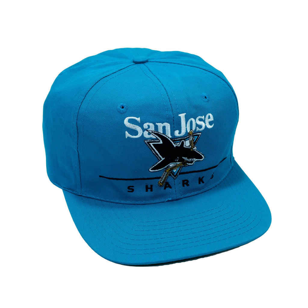 NHL - San Jose Sharks Snap Back Hat 1990s Adjustable Vintage Retro