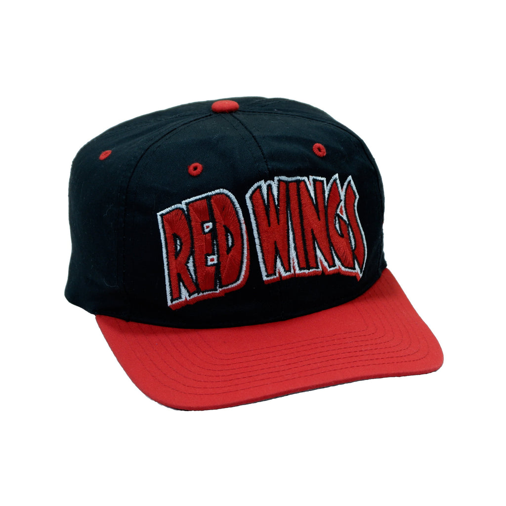 NHL - Detroit Red Wings Snap Back Hat 1990s Adjustable Vintage Retro 