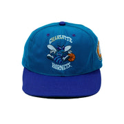Starter - North Carolina Charlotte Hornets Hat 1990s Vintage Retro 