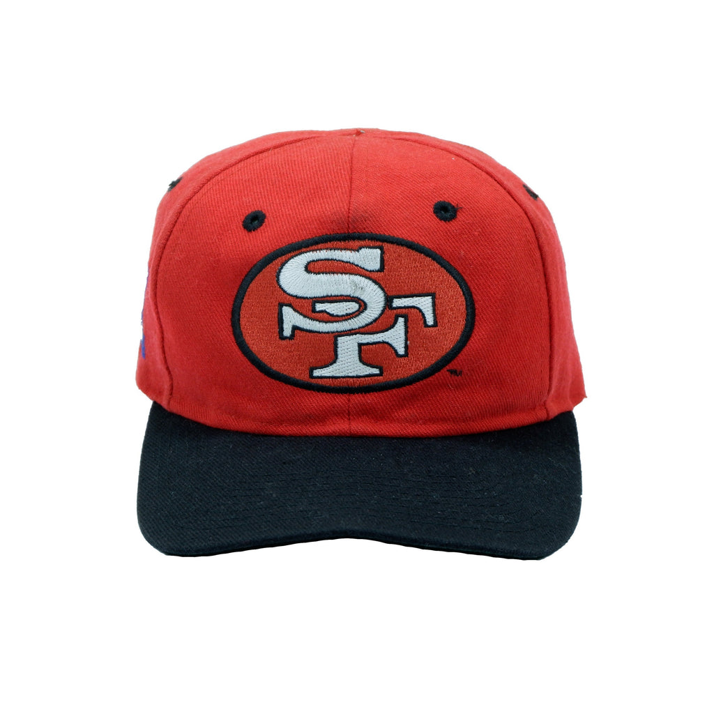 NFL (Competitor) - San Francisco 49ers Snap Back Hat 1990s Adjustable Vintage Retro