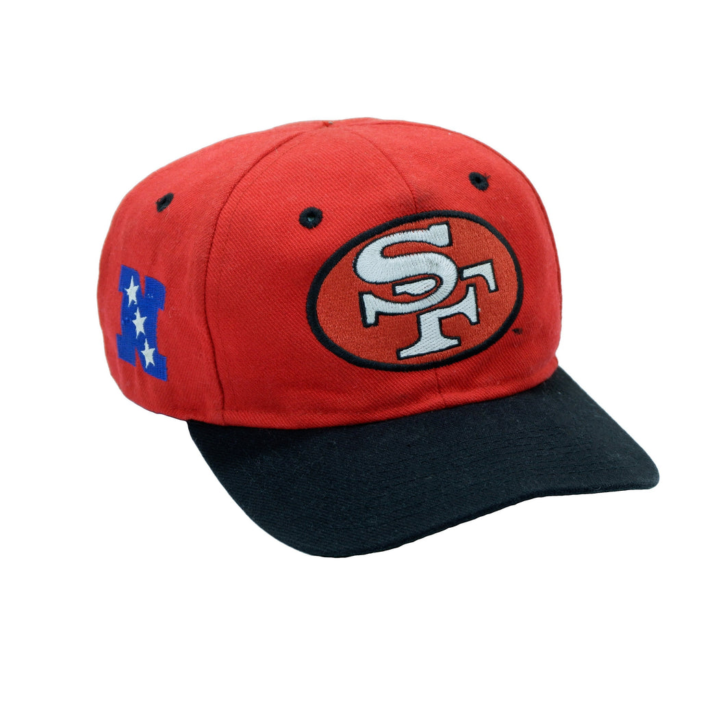 NFL (Competitor) - San Francisco 49ers Snap Back Hat 1990s Adjustable Vintage Retro
