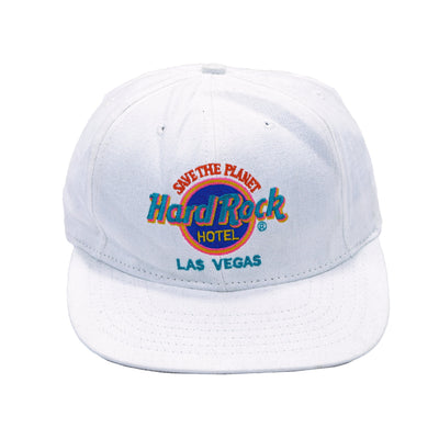 Vintage - White Hard Rock Hotel, Las Vegas Snapback Hat 1990s OSFA
