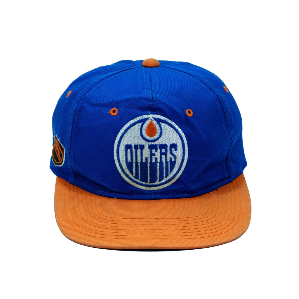 NHL - Edmonton Oilers Snapback Hat 1990s Adjustable Vintage Retro
