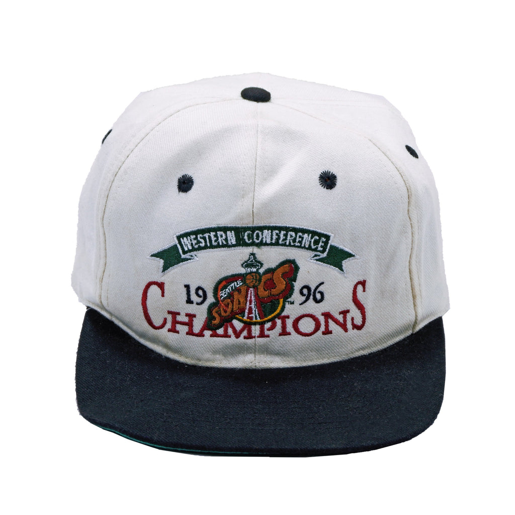 NBA - Seattle Supersonics Snapback Hat 1996 Adjustable Vintage Retro NBA Basketball 