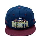 NBA (Competitor) - Denver Nuggets Snap Back Hat 1990s Adjustable NBA Basketball Vintage Retro 