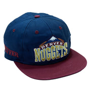 NBA (Competitor) - Denver Nuggets Snap Back Hat 1990s Adjustable NBA Basketball Vintage Retro 