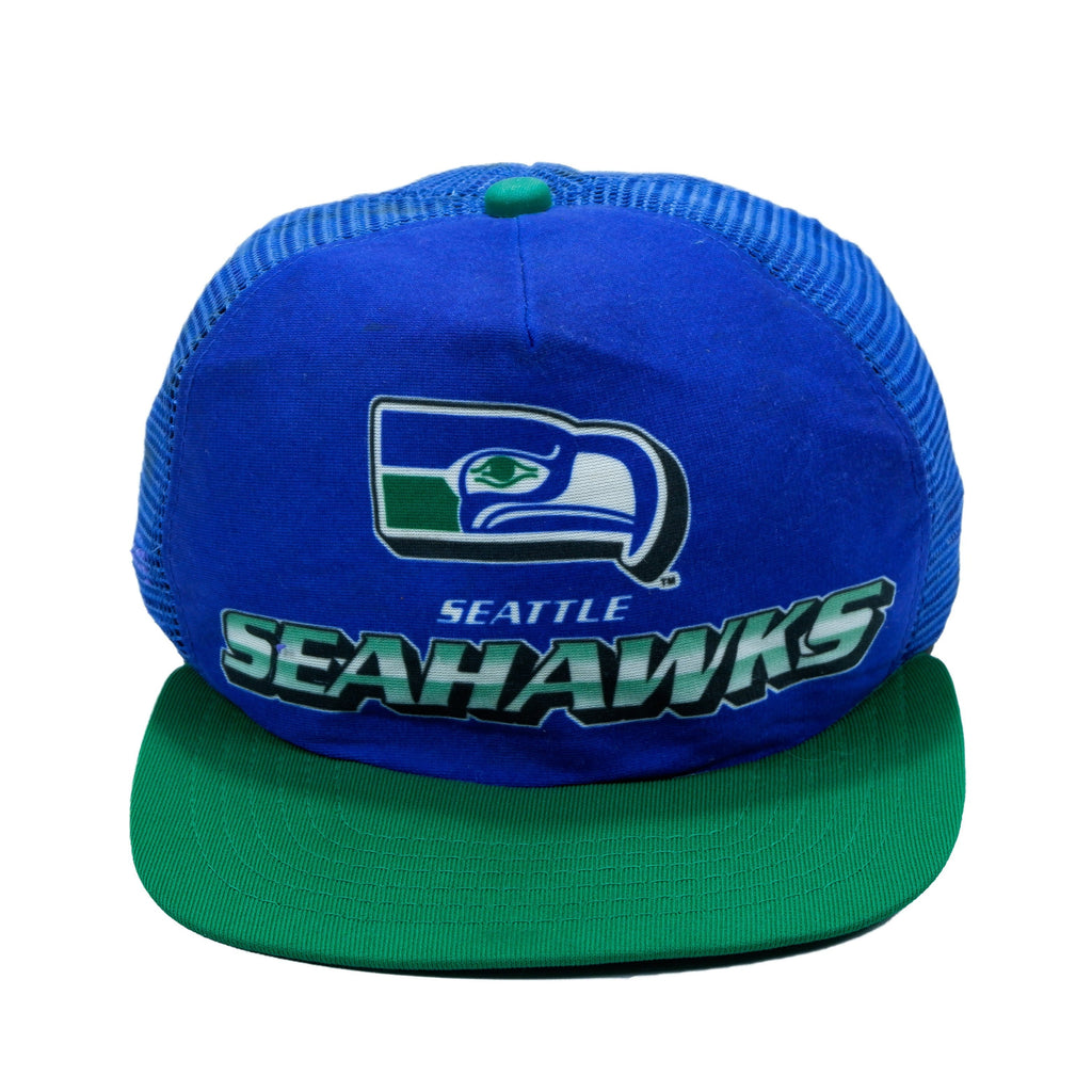 NFL - Seattle Seahawks Snapback Hat 1990s Adjustable NFL Football Vintage Retro