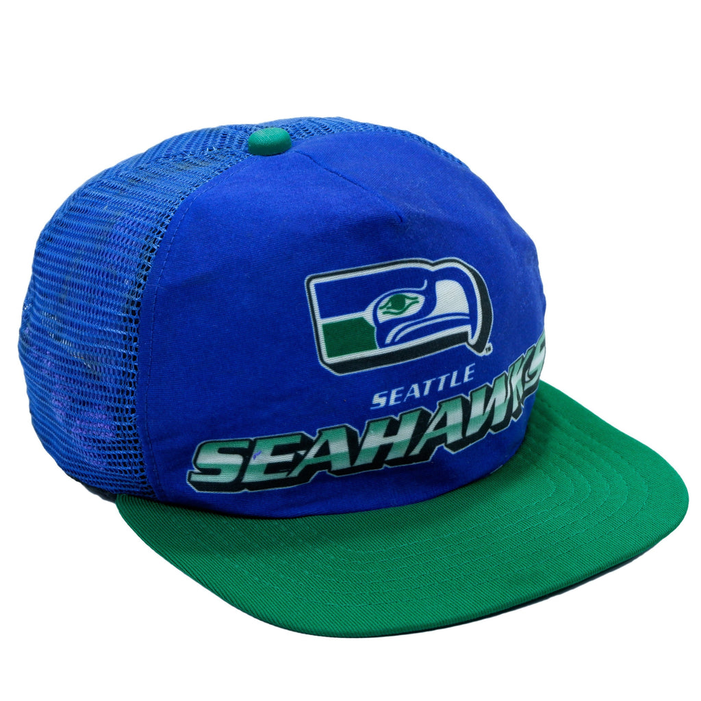 NFL - Seattle Seahawks Snapback Hat 1990s Adjustable NFL Football Vintage Retro