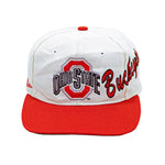 NCAA (Apex) - Ohio State Buckeyes Snap Back Hat 1990s Adjustable Vintage Retro Football