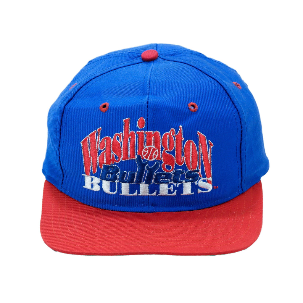 NBA - Washington Bullets Snapback Hat 1990s Adjustable Vintage Retro