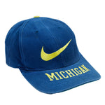 Nike - Michigan Wolverines Snapback Hat 1990s Adjustable Vintage Retro