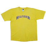 Tommy Hilfiger - Yellow T-Shirt 1990s X-Large Vintage Retro