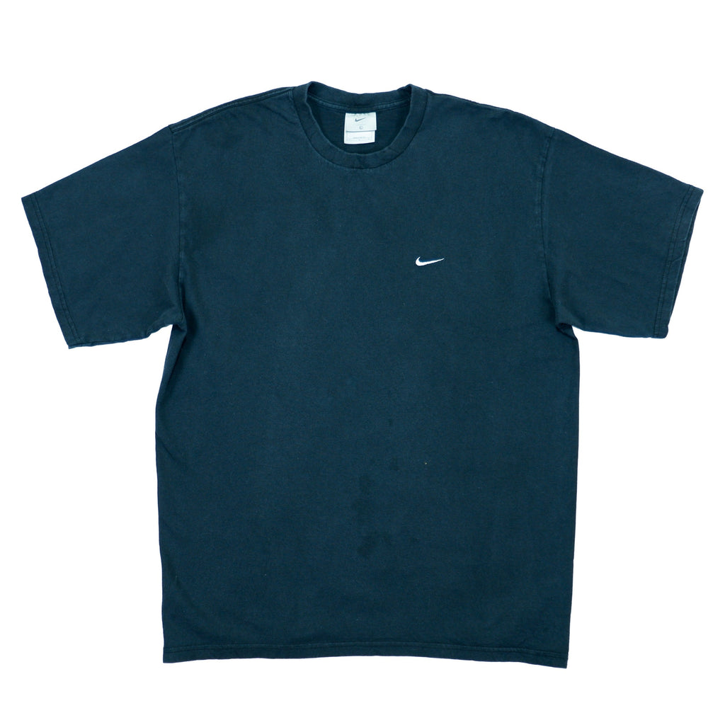 Nike - Black Classic T-Shirt 1990s X-Large Vintage Retro