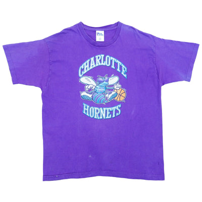 NBA (Pro Player) -  Charlotte Hornets T-Shirt 1990s X-Large