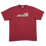 Dickies - Red Big Spell-Out T-Shirt 1990s X-Large Vintage Retro 