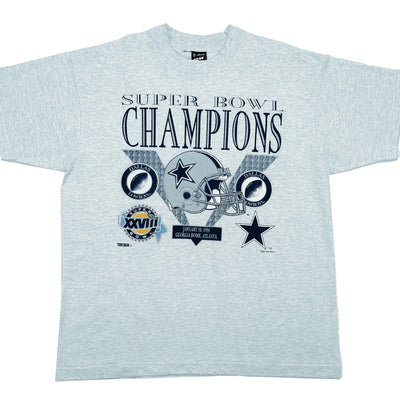 NFL - Dallas Cowboys Grey T-Shirt 1994 X-Large