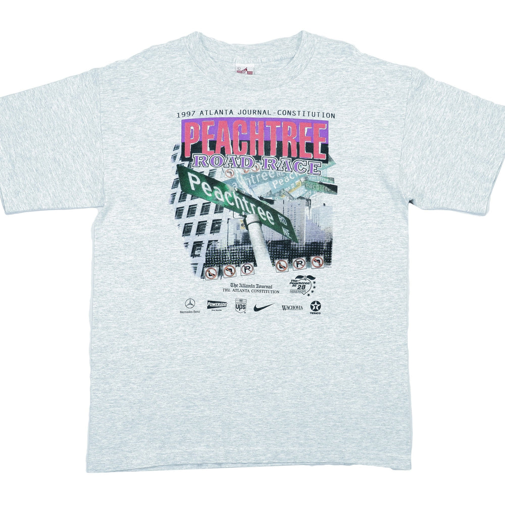 Vintage - Grey Peachtree Road Race T-Shirt 1997 Large Vintage Retro 