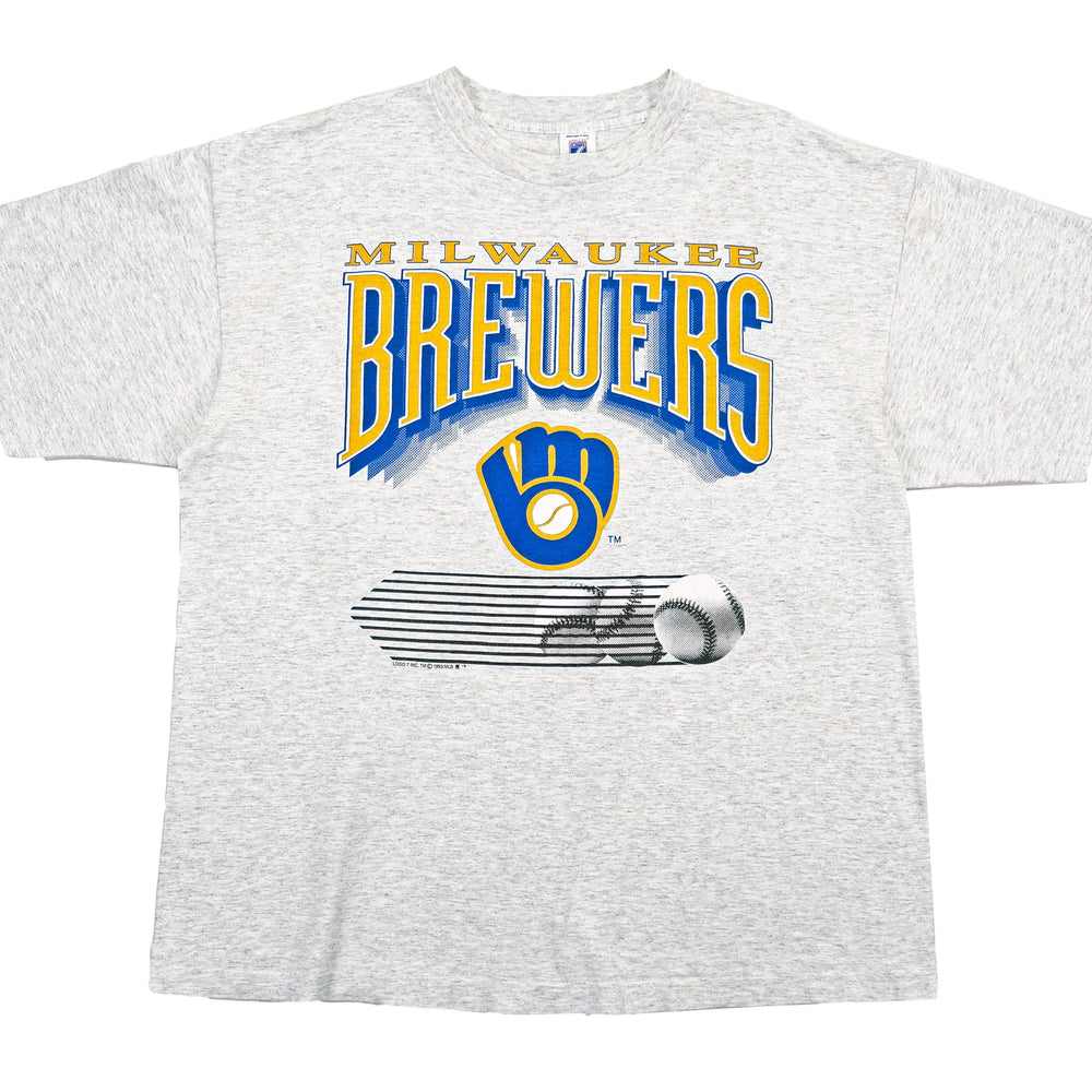 MLB - Milwaukee Brewers T-Shirt 1990s X-Large Vintage Retro Baseball 