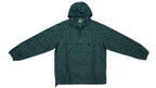  Carhartt - Army Green 1/4 Zip Hooded Windbreaker 1990s Large Vintage Retro 