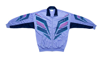 Adidas - Light Purple Track Jacket 1990s Large