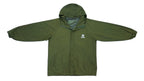 Timberland - Green Spell-Out Hooded Windbreaker 1990s X-Large Vintage Retro