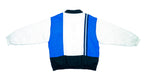 Nike - White, Blue and Black Windbreaker 1990s X-Large Vintage Retro Basketball