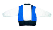 Nike - White, Blue and Black Windbreaker 1990s X-Large Vintage Retro Basketball