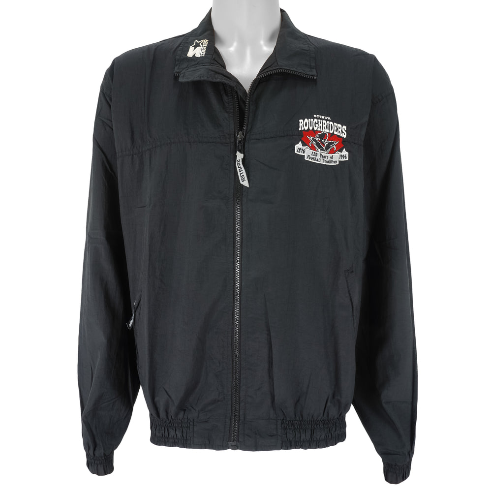 Starter - Ottawa Rough Riders Windbreaker 1990s Medium Vintage Retro