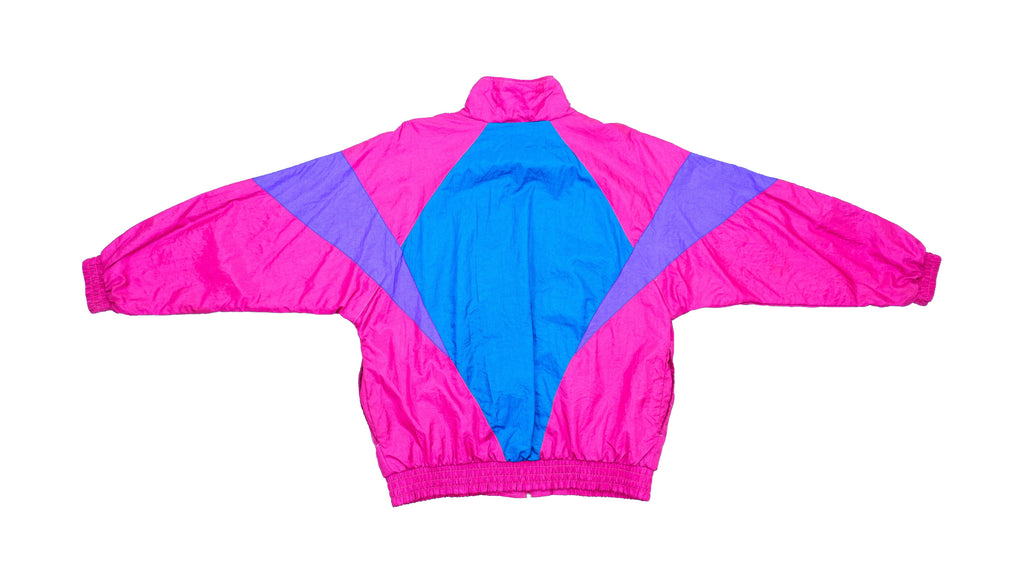 Nike - Pink and Blue Windbreaker 1990s Medium Vintage Retro 