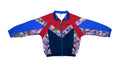 Puma - Multicolor Crazy Patterned Windbreaker 1990s Large Vintage Retro 