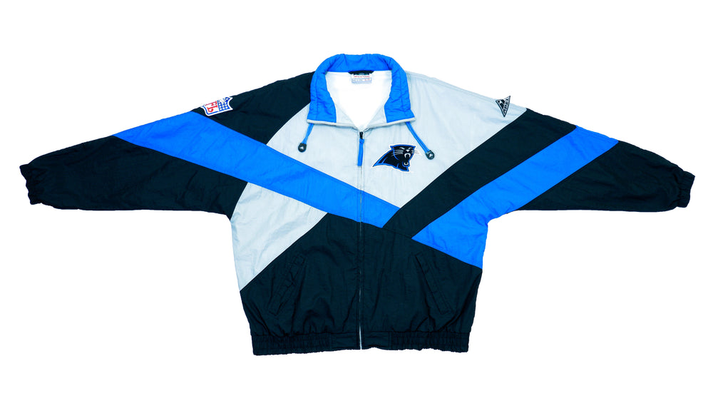 NFL (Apex One) - Carolina Panthers Windbreaker 1990s X-Large Vintage Retro Football 
