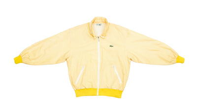 Lacoste - Yellow Striped Chemise Bomber Jacket 1990s Medium