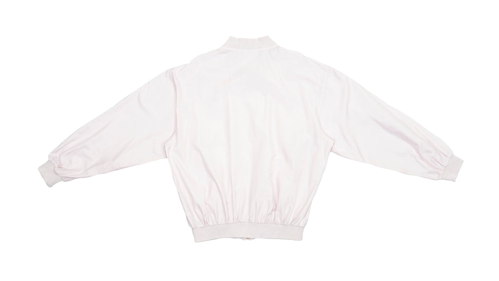 Lacoste - Light Pink Chemise Bomber Jacket 1990s Large Vintage Retro