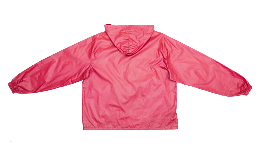 Lacoste - Red IZOD 1/4 Zip Windbreaker 1990s X-Large Vintage Retro