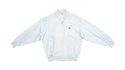 Lacoste - White Chemise Bomber Jacket 1990s Large