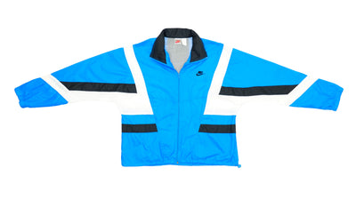 Nike - Blue Grey Tag Windbreaker 1980s Large