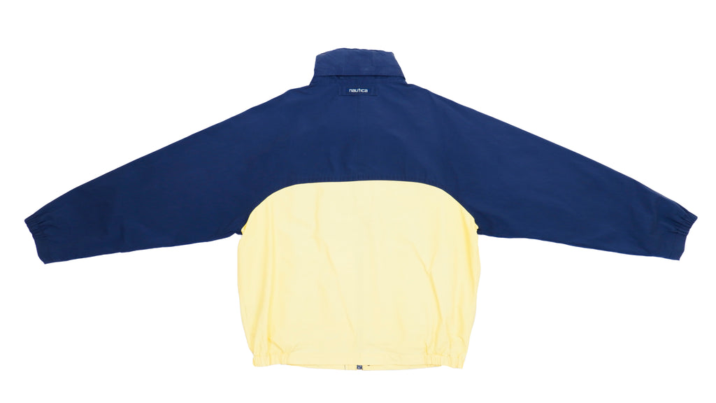 Retro Vintage Nautica - Blue and Yellow Jacket 1990s Large