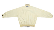 Vintage Retro Nautica - Reversible Beige and Checked Blue Classic Jacket 1990s X-Large