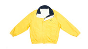 Vintage Retro Nautica - Yellow and White Big Spellout Reversible Jacket 1990s Large