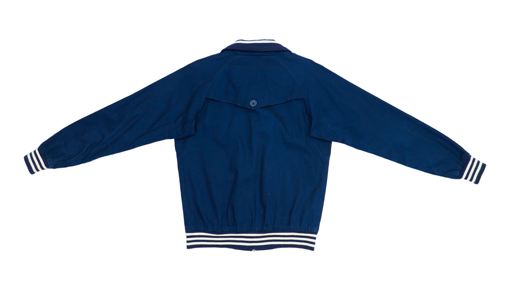 Adidas - Blue Zip Up Harrington Jacket 1990s Small vintage Retro